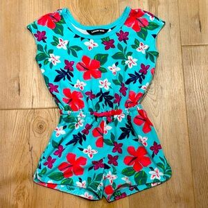 Girls Lands’ End terry romper, size 6-7